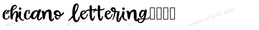 chicano lettering字体转换